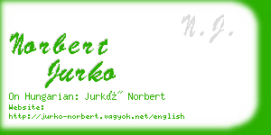 norbert jurko business card
